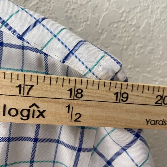 Brooks Brothers Regent Non-Iron Checkered windowpane Cotton Shirt Size XL - Picture 6 of 10